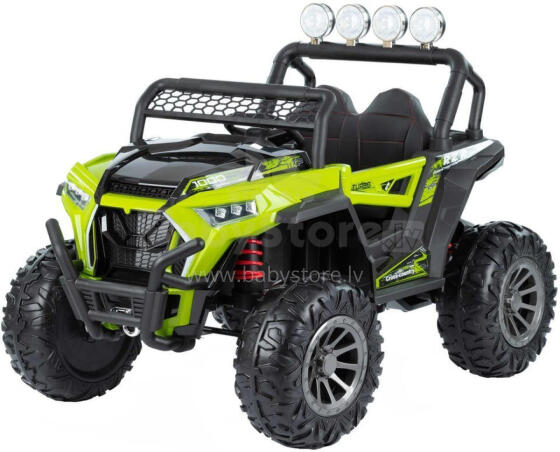 Battery Car - 12V - 4WD - leather seats - NEL918 - MOSTER - - GREEN