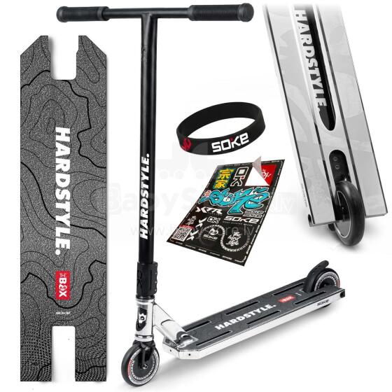 SOKE BOX Stunt Scooter Silver-Black