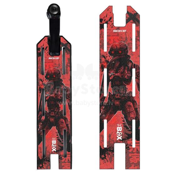 Grip lente triku skūterim Soke Griptape 52x13cm Sarkans Cyber