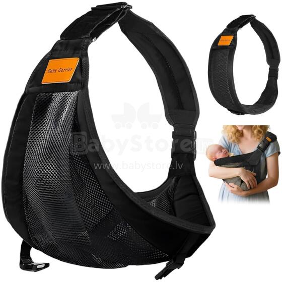 Kidsworld Baby Carrier Art.298329 Black Ķengursoma  - aktīviem vecākiem gariem pārgājieniem no 4 līdz 25 kg