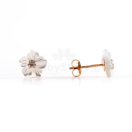 Gold Jewellery Art.ZA8031 Zelta auskari-nagliņas Puķes