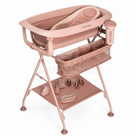 Twistshake Luxury Bath Kit Art.298464 Faded Pink Moderns/luksusa vannas komplekts  mazgāšanai