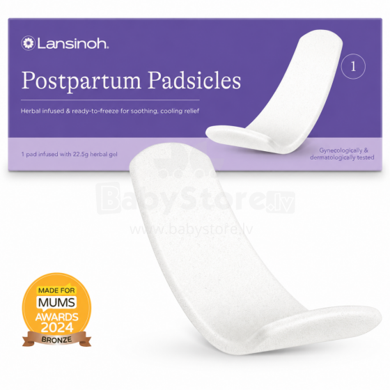 Lansinoh Padsicles  Art.298521  Pēcdzemdību vienreizējās dzesēšanas ieliktņi 1gab