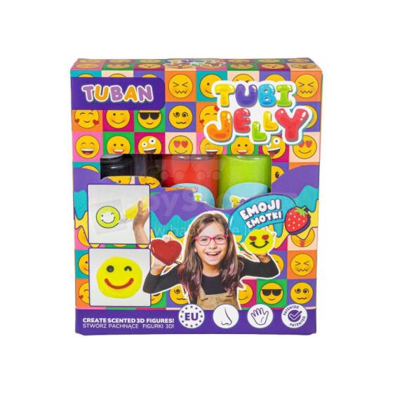 Tubi Jelly set with 3 colours - Emoji