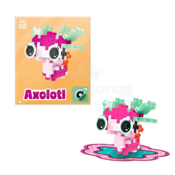 Plus Plus Constructor LITTLE ANIMAL - the cute axolotl