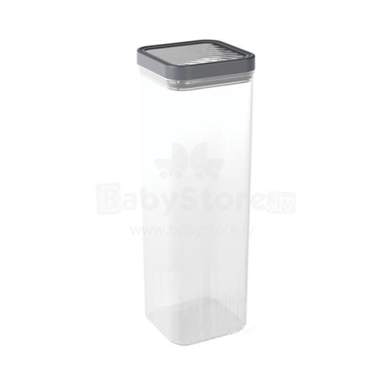 Dry food storage container 2.4L Kara transparent/dark gray