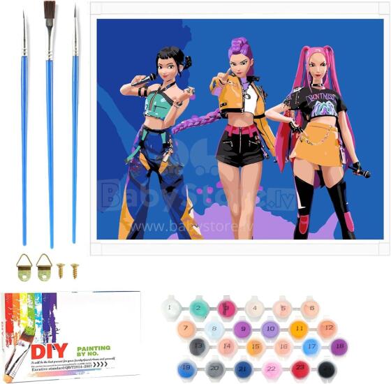 Pop Painting by Numbers Huntrix Art.299483 Krāsošana pēc numuriem