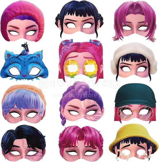 Paper Party Masks Huntrix Art.299487  Karnēvala maska no papīra,1 gab