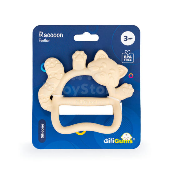 GILIGUMS GG 30074 Игрушка для прорезывания зубов Енот Бежевый