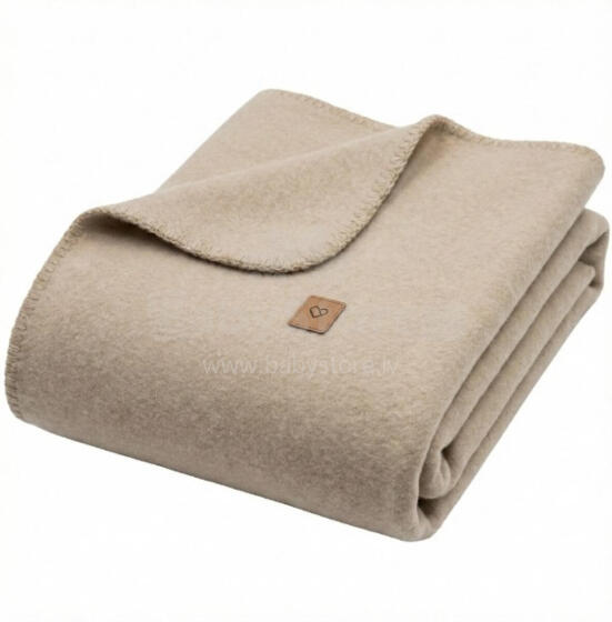 Blanket - OSLO - ONE COLOR - size 75x100 - BEIGIE