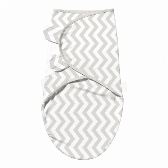 Summer Infant Art.299914 Swaddle Me Gray/White Stripes  Cotton swaddle for comfortable sleep; suitable for swaddling babies weighing 3.2 kg to 6.4 kg.