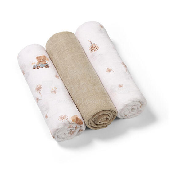 348/15 SUPER SOFT BEIGE MUSLIN DIAPERS