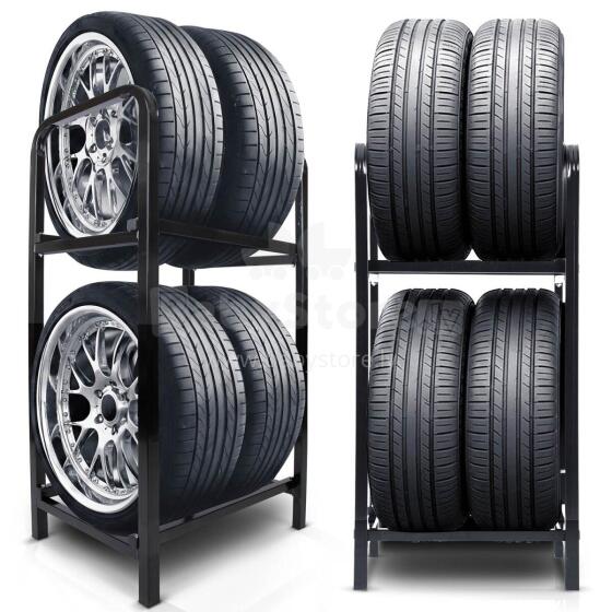 Tire Rack Metal Stand Shelf for 4 Tires Humberg HM-388