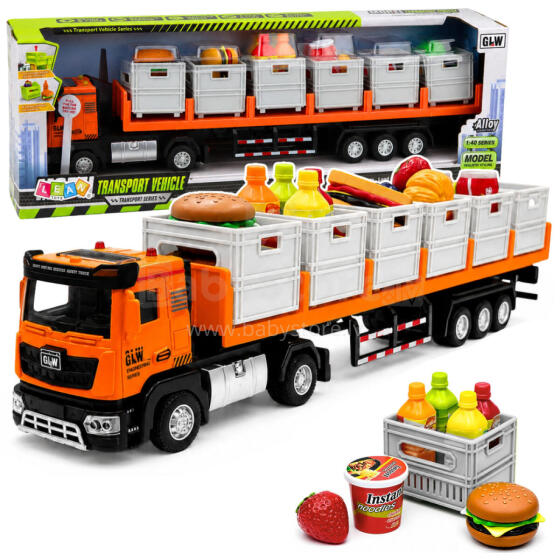 Orange Food Transport Truck 1:40