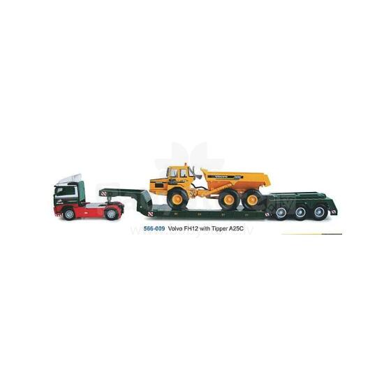 Cararama Volvo truck with construction car Art.A00566