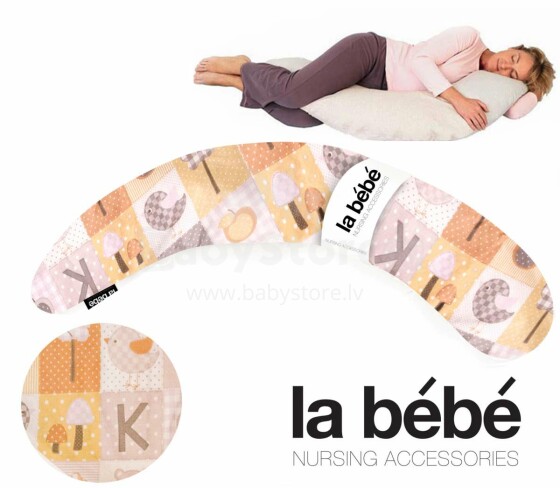 La Bebe™ Pregnancy PIllow Art.3094Большая подушка для беременных с наполнителем из силиконового синтепона (синтепух,особенно мягкий)