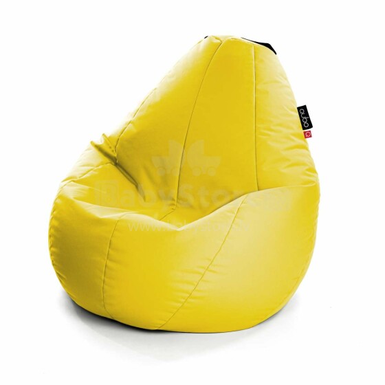 „Qubo ™ Comfort 90 Citron Pop“ sėdmaišis, pufas, minkšti sėdmaišiai, sėdmaišiai