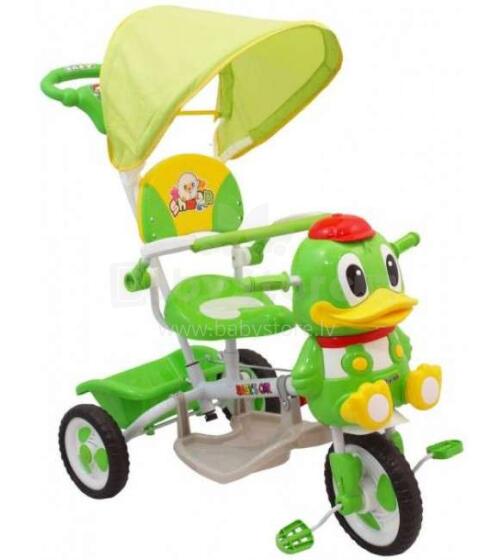 Babymix Art.ET-A27-3 Green bērnu trīsritenis ar jumtiņu