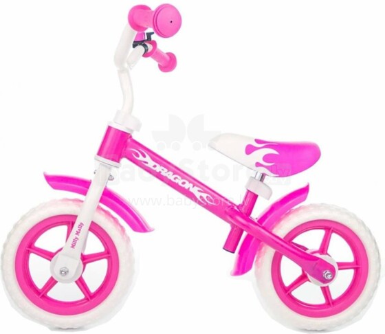 MillyMally Dragon Art.31571 Pink Детский велосипед - бегунок с металлической рамой 10''