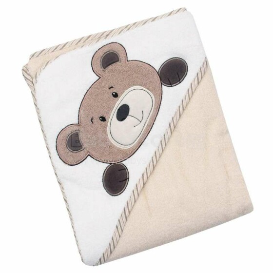 Babymix Art.CY-34 BEAR  Махровое полотенце с капюшоном 100 х 100 см