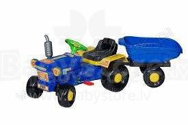 Babymix Art.32315 Bērnu traktors ar pedaļam TURBO1 Blue