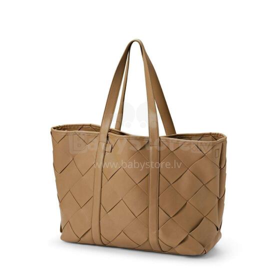 Elodie Details Braided Tote, Caramel Brown