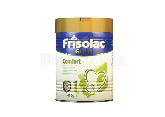 Frisolac Gold Comfort 1 FA51 mākslīgais piena maisījums diētiskai lietošanai zīdaiņiem no 0-6 mēn. 400g
