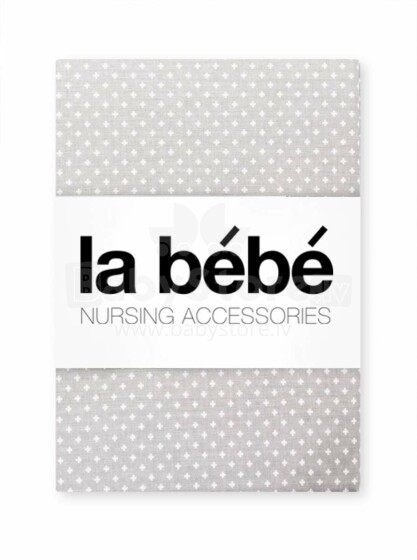 La Bebe™ Cotton 60x40 Art.29220 Dots Grey pillowcase