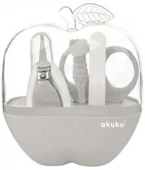 Akuku Art.A0473 Baby manicure set: nail file, scissors, clippers