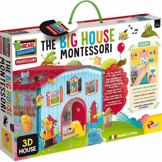 Lisciani Giochi Montessori Big House  Art.EX76819 Монтессори Большой дом