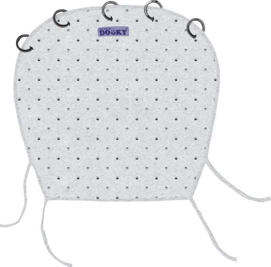 Dooky Universālais saules aizsargs Light Grey Crowns