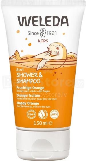 Weleda Art.7511 Dušas gēls un šampūns bērniem "Apelsīns" 150ml