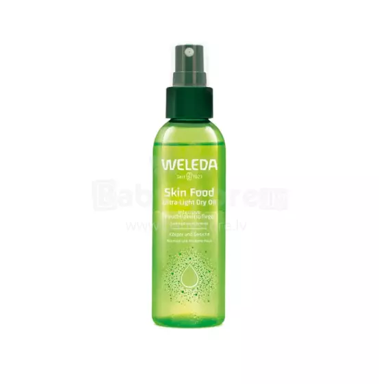 Weleda Skin Food Art.4209 Ultra-Light Dry Oil for Face and Body with Organic Jojoba, Calendula, and Chamomile Extract, 100ml