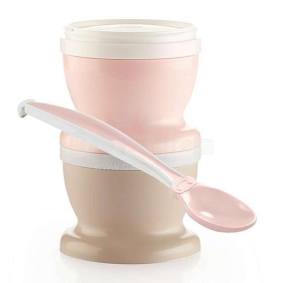 Thermobaby 1659/31 Rose decorated section plates with spoon