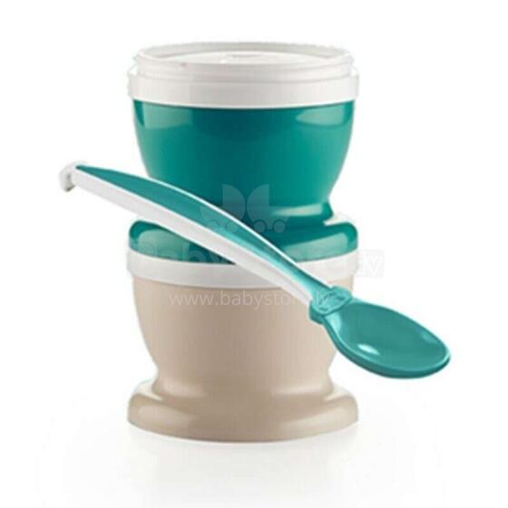 Thermobaby 1659/46 Emeraude decorated section plates with spoon