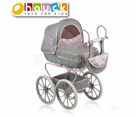 HAUCK klasikinis lėlių vežimėlis Princess, rožinis, D87816