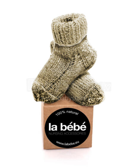 La Bebe™ Lambswool Natural Eco Socks Art.42694