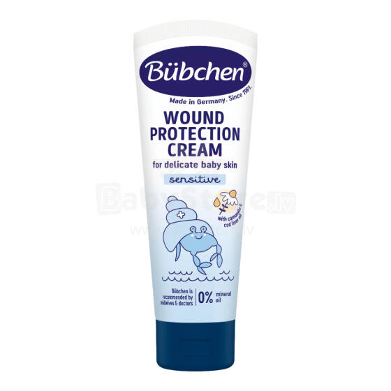 Bubchen Wound Protection Cream Art.TB4117  Многофункциональный крем от красных пятен, опрелостей, укусов насекомых и т. д. ,75мл