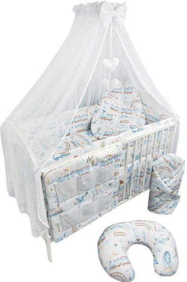 ANKRAS TRAIN Art.43142 Beige Bed bumper 360 cm
