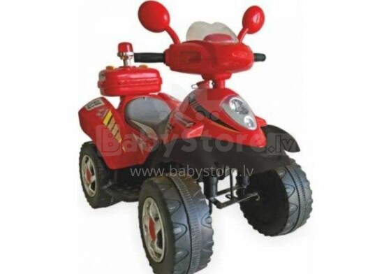 „BabyMix SW-304“ raudonas keturratis dviratis su akumuliatoriumi