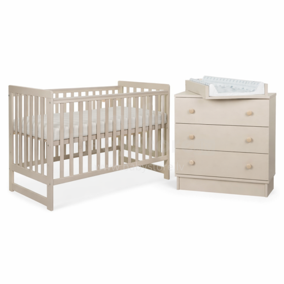 La Bebe™ Bedding Wood Set Tomi Art.43626 Cashmere Komplekts bērnu gultiņa+kumode