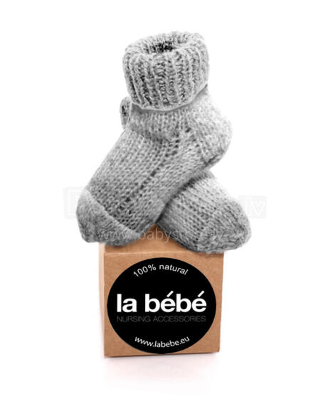 La Bebe™ Lambswool Natural Eco Socks Art.44372