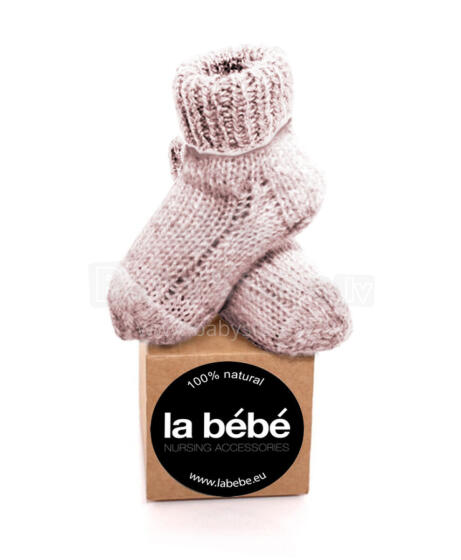 La Bebe™ Lambswool Natural Eco Socks Art.44375