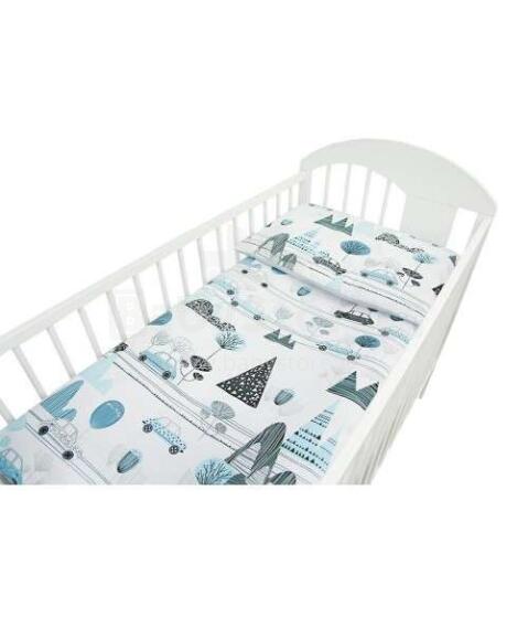 Ankras Art.P-2 Cars  Bed linen set from 2 parts: bed sheet + pillowcase (135x100,40x60)