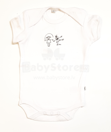 „Pippi Art.342-351-01“ kūdikių bodis trumpomis rankovėmis (skirtingo dizaino)