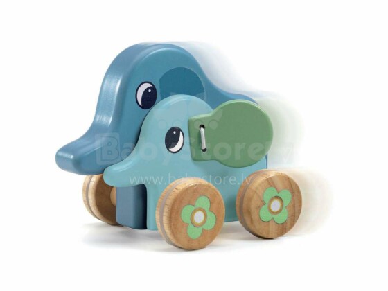 Djeco Elephant Art.DJ06466  Attīstoša velkamā rotaļlieta bērniem