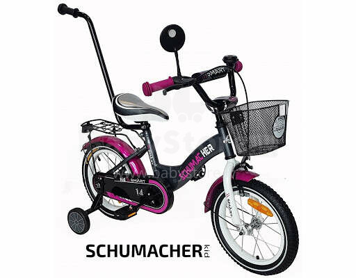 Schumacher Kid Smart Art.112708 Violet Детский велосипед c надувными колёсами 16' (с ручкой)