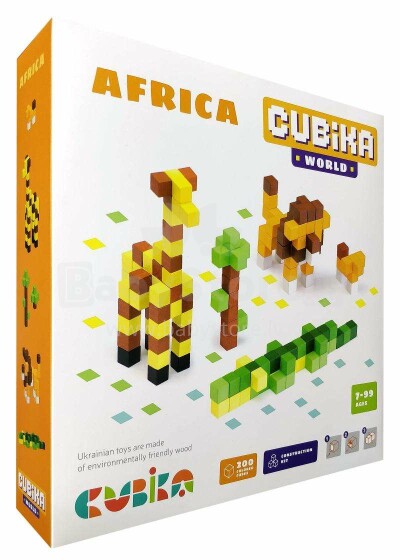 „Сubika Africa“ 15306 str. Medinis konstruktoriaus žaidimas „Afrika“