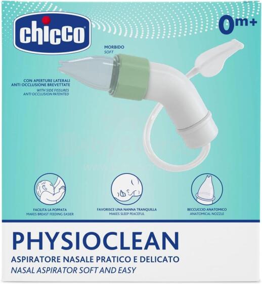 Chicco Phisio Clean Nasal Aspirator  Art.04904.00 Аспиратор для носа