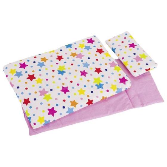 Goki Art.51564  Bedding set for doll's, polka dots